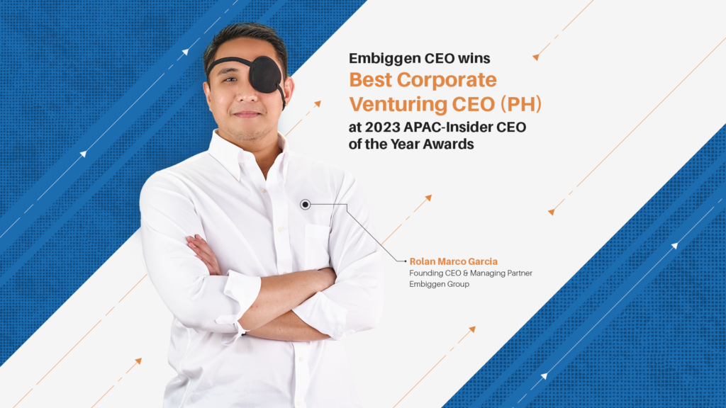 Embiggen CEO wins Best Corporate Venturing CEO (Philippines) at 2023 APAC-Insider CEO of the Year Awards